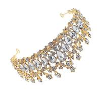 VALICLUD Accessorio per con di strass accessori per da sposa diadema nuziale da sposa corone principesse Accessori per da sposa per la sposa bianca