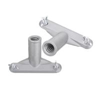 VALICLUD Adattatore in Lega di Alluminio per Asta di Prolunga Scopa, Connettore Filettato per Manico, Set 2 Pezzi, Sostituzione Stabile per Testina di Scopa, Accessorio per Pulizia