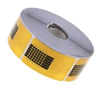 VALICLUD Adesivi per Guida Unghie Dorati 500 Pezzi, Forme Rettangolari per Nail Art Fai da Te e Manicure Professionale Protezione Pellicola, Strumenti Unghie Donna per Estensione Precisa