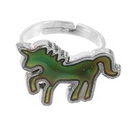 VALICLUD Anello Unicorno Per Bambine Anello Termocromico Per Ragazze Design Elegante e Adorabile Cambia Colore Con La Temperatura Per Compleanni e Occasioni Speciali