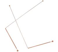 VALICLUD Bacchette da Rabdomante in Rame 99.9% 2 Pezzi Perline Tonde, Aste Portatili per Localizzare Oggetti Sommersi e Tesori, Strumenti per Divinazione e Immersioni