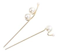 VALICLUD Bacchette per Chioma Perle 2 Pezzi Fermagli per Chioma per Chignon Bordi Lisci Accessori lo Styling da Donna per Matrimoni e Feste Cinesi Minimalisti