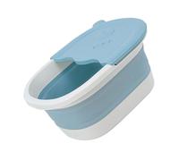 VALICLUD Bacinella Pediluvio Pieghevole per Blu con Massaggio Piedi Secchio Multiuso per Lavaggio e Pedicure Stimola Circolazione e Relax Design Sassi Ergonomico