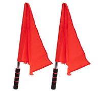 VALICLUD Bandiera dell'Arbitro 2 Pezzi per Segnalazione Sportiva e Stradale, Bandiera Manuale per Gare e Controllo Traffico