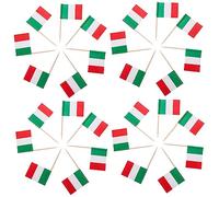 VALICLUD Bandiere per Cupcake 200 Pezzi Stuzzicadenti Decorativi in Delicate Bandiere Multifunzionali per Feste e Compleanni per Torte e Dolci Decorazioni Festive