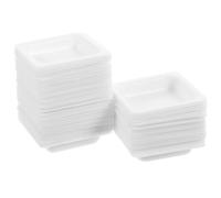 VALICLUD Barchette di Pesatura da Laboratorio 50 Pezzi, Contenitori per Polvere Secca in Plastica, Piatti Impilabili per Campioni, Dimensione Media, Uso per Analisi Chimiche