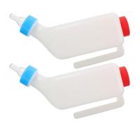 VALICLUD Biberon Sospeso per Agnelli e Vitelli 800 Ml con Tettarella Morbida per Alimentazione Naturale Mangiatoia per Latte per Piccoli Animali da Allevamento e Uso All’Aperto