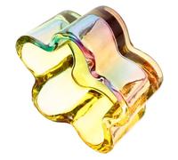 VALICLUD Bicchiere Nail Art in Vetro Cristallo per Miscelare e Lavare Pennelli Ciotola Trasparente per Unghie Pratico e Facile da Pulire Regalo per Manicure Care