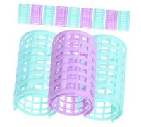 VALICLUD Bigodini Autoadesivi per Chioma Ricci 12 Pezzi Bigodini Volumizzanti Leggeri in Abs per Chioma Lunghi e Corti Strumenti Professionali da Salone e Uso Domestico Colore Casuale