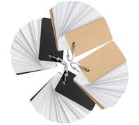 VALICLUD Blocchi Note Schede Promemoria Vuote 4 Pezzi Copertina in Carta Kraft e Nera, Carte di Parole Inglesi Portatili per Studio e Memorizzazione, Set Multifunzione per Appunti e Diari