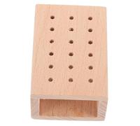 VALICLUD Blocco Portautensili Compatto in Legno Per Punte Trapano Organizer Per Supporto Per Accessori Utensili Organizzato Per Strumenti Per Unghie