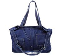 VALICLUD Borsa per jeans da donna, grande borsa a tracolla in tela, per il tempo libero e lo shopping, con versatili possibilità di trasporto e spazio sufficiente per il telefono cellulare