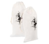 VALICLUD Borsa Porta Scarpe da Ballo Coulisse Leggera 2 Pezzi per Scarpette Danza Balletto e Latino, Riutilizzabile e Compatta per Corsi di Danza e Trasporto Quotidiano