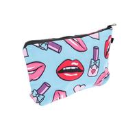 VALICLUD Borsa Portatile con Design Labbra Pochette Multifunzionale con Cerniera per Organizzazione e Viaggio per Donne e Ragazze
