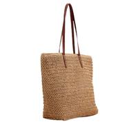 VALICLUD Borsa Spiaggia Donna Paglia Intrecciata Capiente Leggera e Resistente Tote Estiva Casual per Vacanze