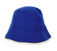 VALICLUD Cappello Da Sauna Da Pescatore Cappello Da Doccia Per Sauna Forniture Per Il Bagno Cappello Di Lana Per La Casa Cappello Da Bagno Per Sauna Accessori Sauna Blu Lana Vergine