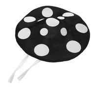 VALICLUD Cappello Fungo in Peluche Nero per Cosplay e Feste a Tema Berretto Regolabile per e Adulti Accessorio Originale per Halloween Natale e Giochi di Ruolo