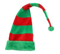 VALICLUD Cappello Natale Rosso e Verde in Peluche Con Pompon Decorativi Modellabile Come Preferisci Accessorio Per Travestimenti e Foto