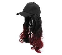 VALICLUD Cappello Parrucca da Donna Lunga e Riccia Estensione per Capelli Copricapo Monopezzo Realizzato in Materiale in Fibra Sicuro Adatto Varie Occasioni