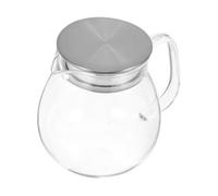 VALICLUD Caraffa Caffè in Vetro con Scala e Coperchio in Acciaio Resistente Pentola per Caffè Domestica Pratica e Facile da Pulire Contenitore Robusto per Casa e Ufficio