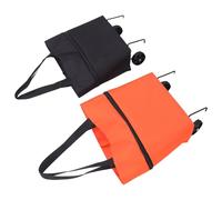 VALICLUD Carrello della Spesa Pieghevole con Ruote Set da 2, Borsa Riutilizzabile Portatile per Spesa e Viaggi, Carrellino Pieghevole Stabile e Leggero per Uso Domestico e Mercato