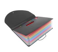 VALICLUD Cartella Portadocumenti Verticale con 13 Tasche Espandibili in Plastica Organizer a Trasparente e Identificazione Rapida per Documenti per Uffici e Scuole