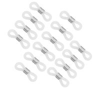 VALICLUD Catena per Occhiali Regolabile da 100 Pezzi Finisce con Anello per Catena per Occhiali con Connettore in Silicone a Corda Lunga