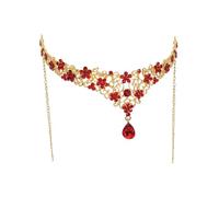VALICLUD Cerchiamo Di Generare Un Titolo Accattivante e Conforme Alle Linee Guida Per Prodotto Titolo Proposto Accessorio Per Sposa Con Strass Rosso Headwrap Creativo Leggero Per Cerimonie