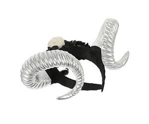 VALICLUD Cerchietti Per Di Halloween Per Donne Cerchietto Realistico Con Corno Di Pecora Cerchietto Con Corno Da Diavolo Cerchietto Gotico Per Accessorio Per Copricapo
