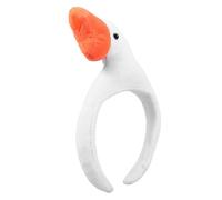 VALICLUD Cerchietto con anatra bianca coniglietto peluche rana costume cosplay d'oca coniglietti Fascia per con papera Bellissimo copricapo di anatra cartone animato tessuto