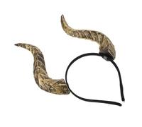 VALICLUD Cerchietto Corna da Diavolo Halloween in Oro Accessorio Costume Cosplay Demone Fascia per Foto e Feste