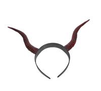 VALICLUD Cerchietto Corna Diavolo Halloween in Plastica Cerchietto Gotico per Cosplay Strega Accessorio Leggero per Feste Natale Capodanno Fascia Costume Demone Adatta Tematici