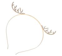 VALICLUD Cerchietto Natalizio Con Corna Di Renna e Cristalli Accessorio Festivo Per Donne e Bambine Per Natale e Halloween Per Cosplay e Feste Di Fine Anno