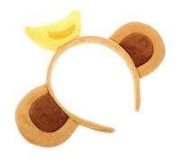 VALICLUD Cerchietto Orecchie Scimmia con Banana Morbido e Confortevole per Donne Accessorio Costume Animal Party e Cosplay Divertente per Feste e Halloween