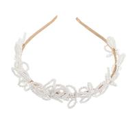 VALICLUD Cerchietto per Capelli da Sposa con Perle Finte e Strass Fascia Floreale Elegante Accessorio Regale per Ragazze e Donne nel Giorno del Matrimonio