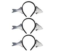 VALICLUD Cerchietto per Chioma a Forma di Pesce Salato 3 Pezzi Accessori per Feste e Travestimenti Design Animale Fascia Comoda per Donne in Streaming Live Eventi a Tema Marino e