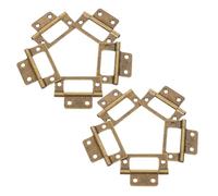 VALICLUD Cerniere per Mobili in Ferro Antico Spessore 1,2 Mm 51x25 Mm Set 12 Pezzi Design Madre, Ferramenta per Porte D’epoca, Compatibili Porte, Finestre e Armadietti per