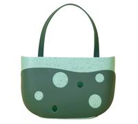 VALICLUD Cestello Portaoggetti da Cucina in Plastica Verde Porta Spugne e Accessori da Lavello Design a Sospensione e Fondo Cavo per Asciugatura Organizer Salvaspazio da Appendere al