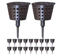 VALICLUD Cestini in Plastica con Coperchio per Fertilizzazione Bonsai 30 Pezzi Contenitori per Nutrizione Piante Succulente e Orchidee Cestini da Vivaio per Giardinaggio e Cura Piante