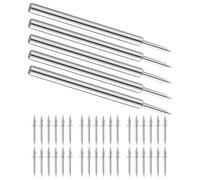 VALICLUD Chiodi a Doppia Testa Invisibili per Battiscopa in Ferro Zincato Set da 100 Pezzi con Manicotto per Installazione senza Giunzioni di Finiture Pavimenti Mobili e Pareti per