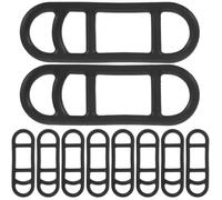 VALICLUD Cinghie di Fissaggio per Luce Bici in Silicone Alimentare, Set da 10 Pezzi, Compatibili Manubri e Reggisella, per Luci Anteriori e Posteriori, Leggere e Facili da Installare