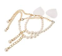 VALICLUD Cinturini per Scarpe Tacchi con Perle Eleganti Antiscivolo Facili da Installare Estensori per Sandali e Tacchi Larghi Accessori Moda Raffinati per Donna