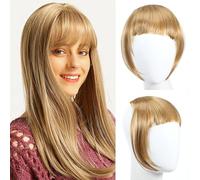 VALICLUD Clip Frangia Sintetica Estensione con Fermaglio Frangetta Facile Applicare Accessorio Femminile per Integrazione Naturale e Comfort