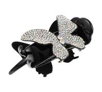 VALICLUD Clip per Chioma con Cristalli Neri, Fermaglio a Presa Salda e Design Ergonomico, Accessorio Elegante in Plastica per Chioma da Donna e Ragazza, per Compleanni e Anniversari