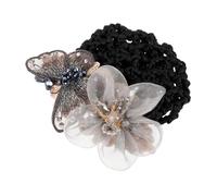 VALICLUD Clip per dalla testa di fiori elastico Accessori netto panino retine per da donna copertura per crocchia di Juan Filato Light Grey