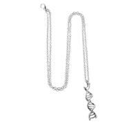 VALICLUD Collana Ciondolo a Doppia del Dna in Metallo Set 2 Pezzi di Gioielli Molecolari Simboli Chimici Leggera e Resistente per Eventi Scientifici e Regalo Chimica