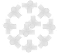 VALICLUD Connettori a T per Aste Armadio in Plastica 16mm, Giunti per Scaffali e Ripostigli, Accessori per Mobili Modulari, Kit da 50 Pezzi per Ottimizzazione Spazio in Casa e Dormitori