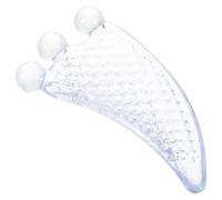 VALICLUD Consiglio per il massaggio facciale asse forma muscolo strumenti di massaggio manuale naturale piastra raschiante strumento massaggiatore facciale resina Transparent