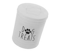 VALICLUD Contenitore in Metallo per Crocchette con Chiusura Preserva Snack Cane Compatto per Cucina