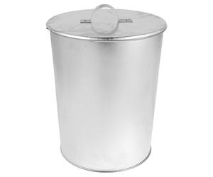 VALICLUD Contenitore per Cenere in Metallo Coperchio, Secchio Portatile per Cenere Calda da Stufa a Legna e Grill, Adatto per Attività all'Aperto e Uso Casalingo